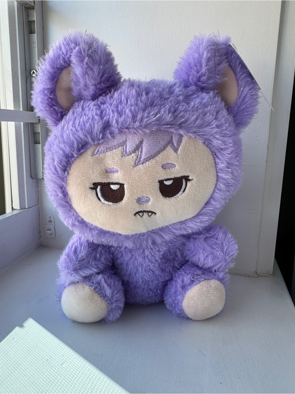 Yoonique Zuzu & Friendz Sparkle Monster Plush 8" Purple Anime Stuffed Toy NWT